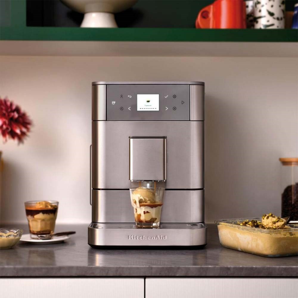 KitchenAid 5KES8556ESX Tam Otomatik Espresso Makinesi KF6 Brushed Stainless SteelKitchenAid