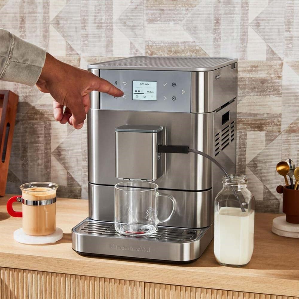 KitchenAid 5KES8556ESX Tam Otomatik Espresso Makinesi KF6 Brushed Stainless SteelKitchenAid