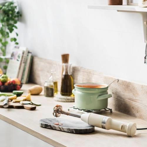 KitchenAid 5KHBV83EAC Aksesuarlı El Blenderı Almond CreamKitchenAid