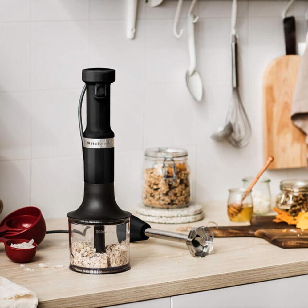 KitchenAid 5KHBV83EBM Aksesuarlı El Blenderı Black MatteKitchenAid