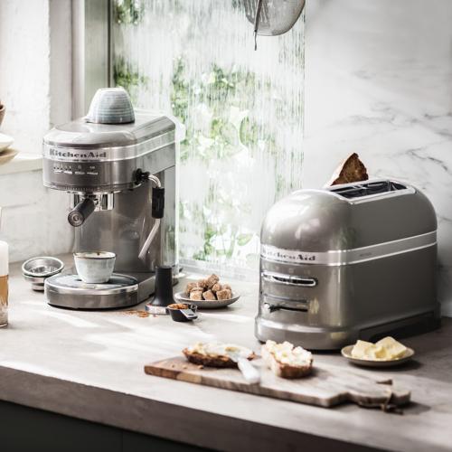 KitchenAid 5KMT2204EMS Artisan 2 Yuvalı Ekmek Kızartma Makinesi Medallion SilverKitchenAid