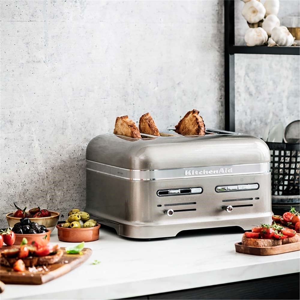 KitchenAid 5KMT4205EMS Artisan 4 Yuvalı Ekmek Kızartma Makinesi Medallion SilverKitchenAid