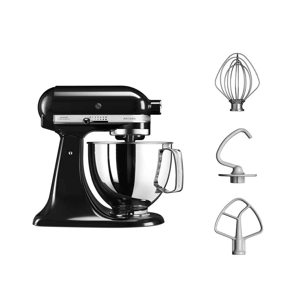 KitchenAid 5KSM125EOB Artisan 4,8 L Stand Mikser Onyx BlackKitchenAid