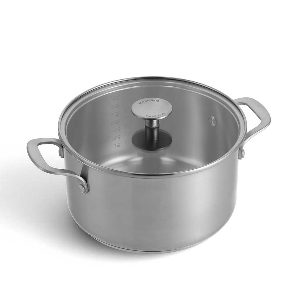 KitchenAid Çelik 3 Katlı Tencere 22 cm / 4.5 LKitchenAid