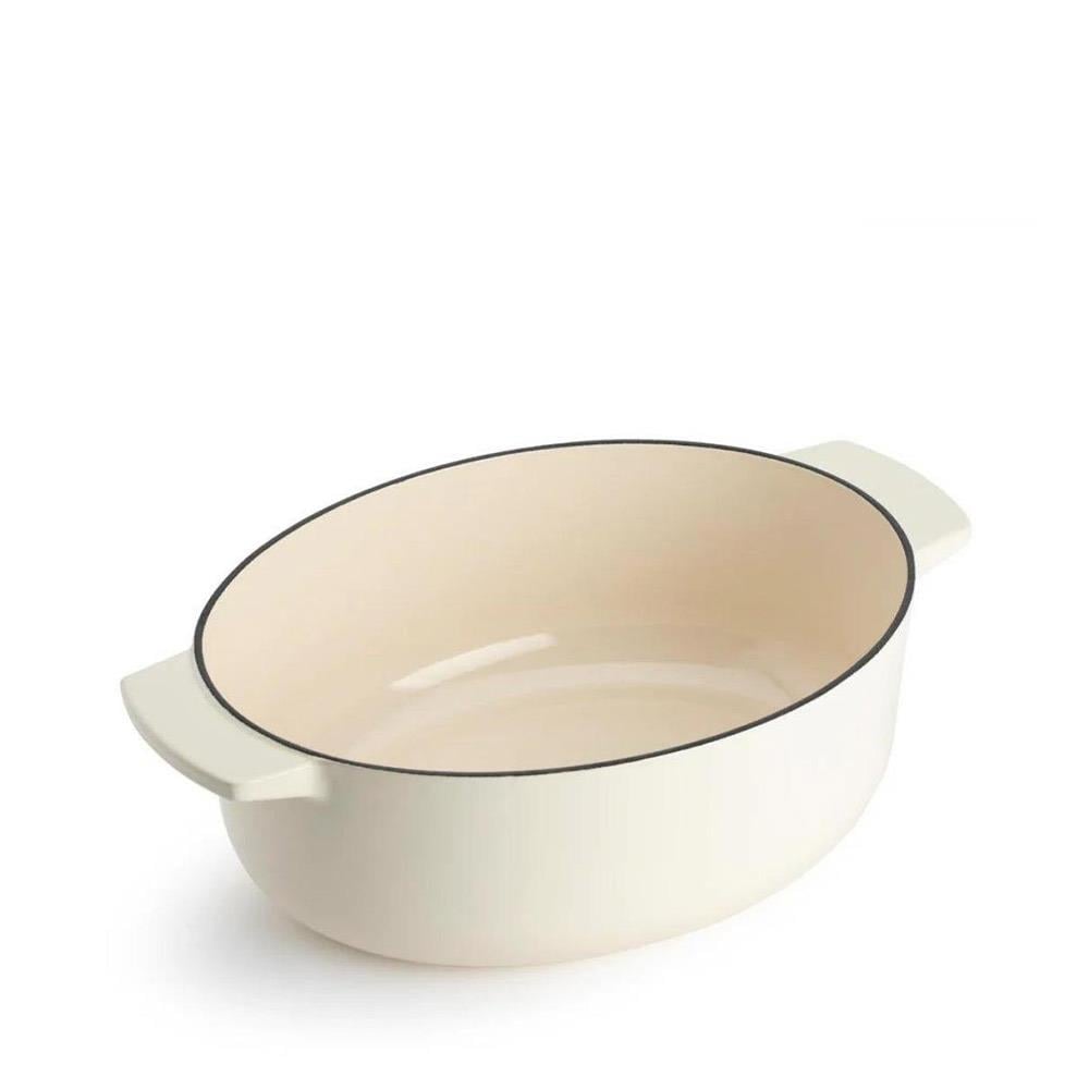KitchenAid Oval Döküm Tencere 30 cm Almond CreamKitchenAid