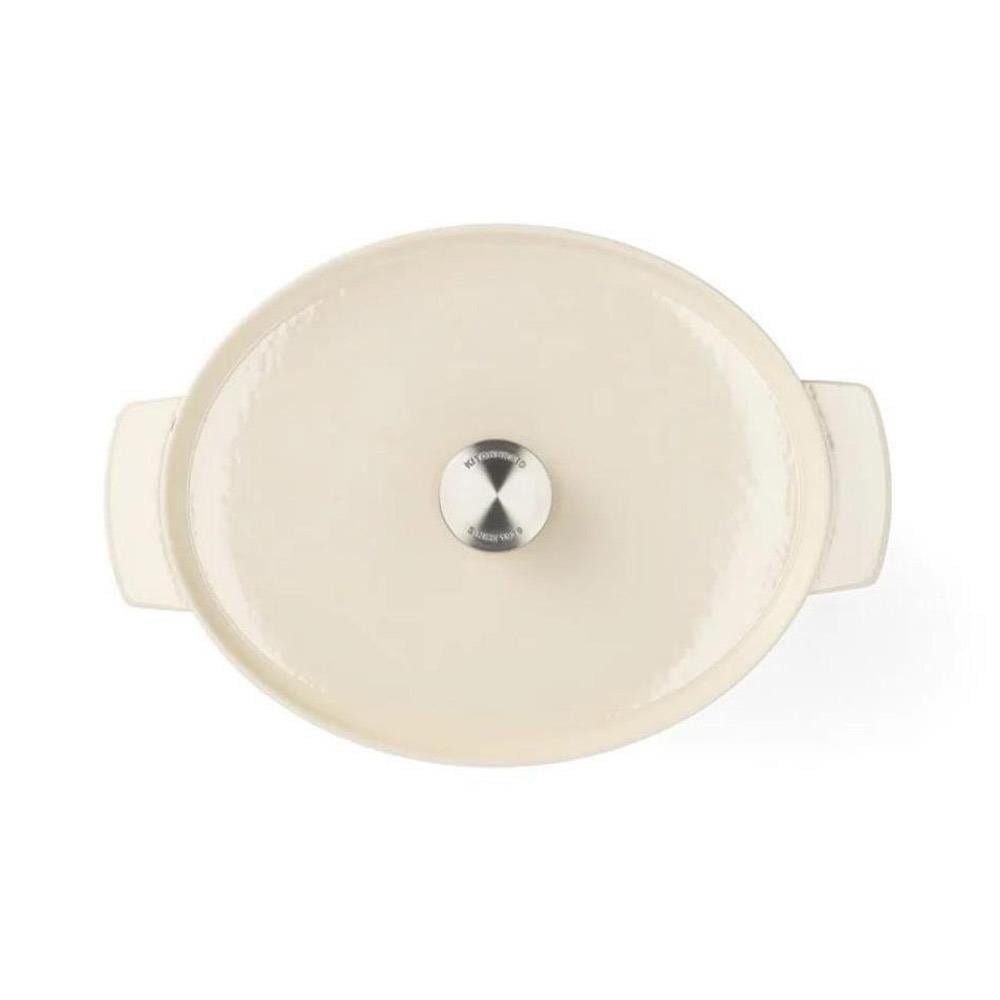 KitchenAid Oval Döküm Tencere 30 cm Almond CreamKitchenAid