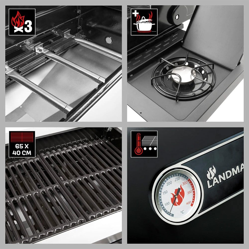 Landmann 12230 Rexon 3.1 Outdoor Gazlı BarbeküLandmann