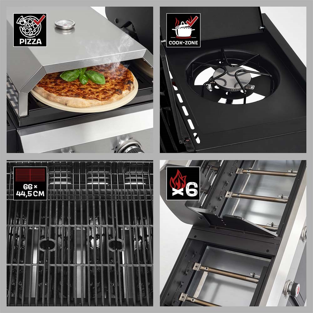 Landmann Caliano 6.1 Pizza Fırınlı Gazlı BarbeküLandmann
