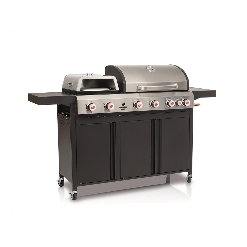 Landmann Caliano 6.1 Pizza Fırınlı Outdoor Gazlı Barbekü SiyahLandmann