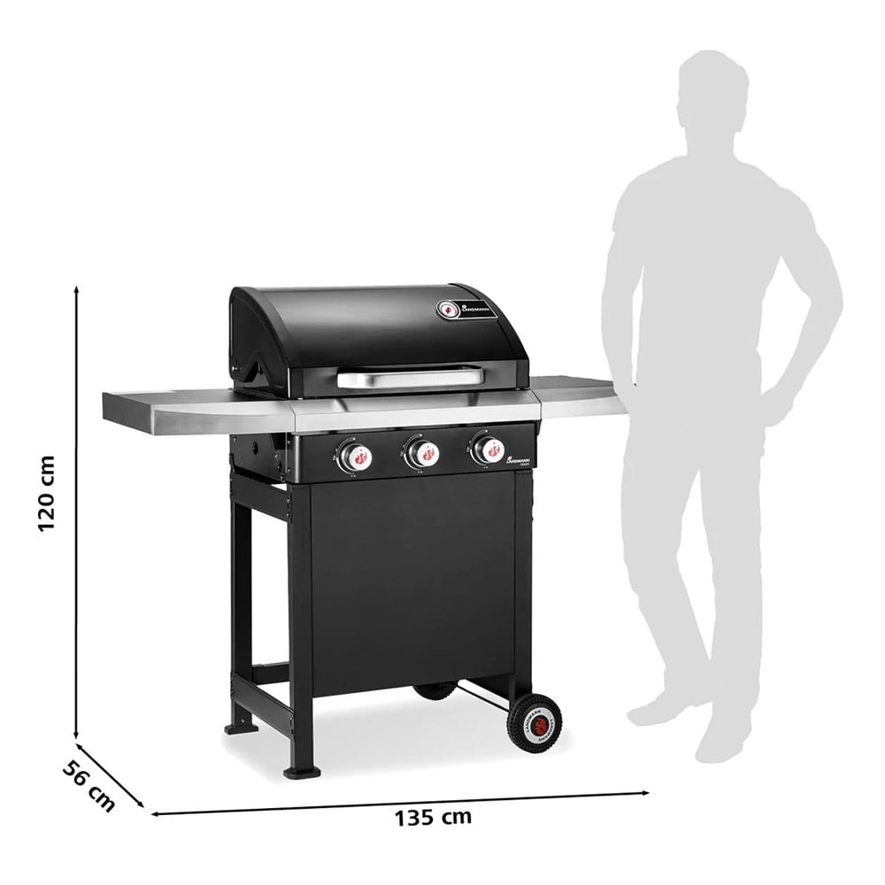 Landmann Rexon 3.0 Outdoor Gazlı Barbekü SiyahLandmann