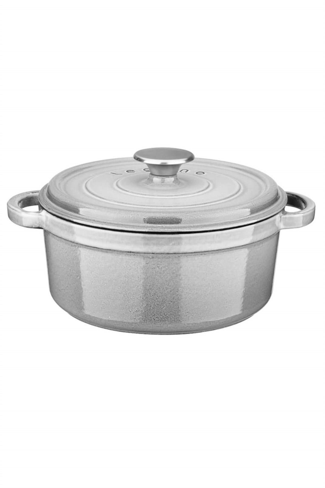 Leggno Flm4881Dt24Gr  Flame Döküm Derin Tencere Gri 24CmLeggno