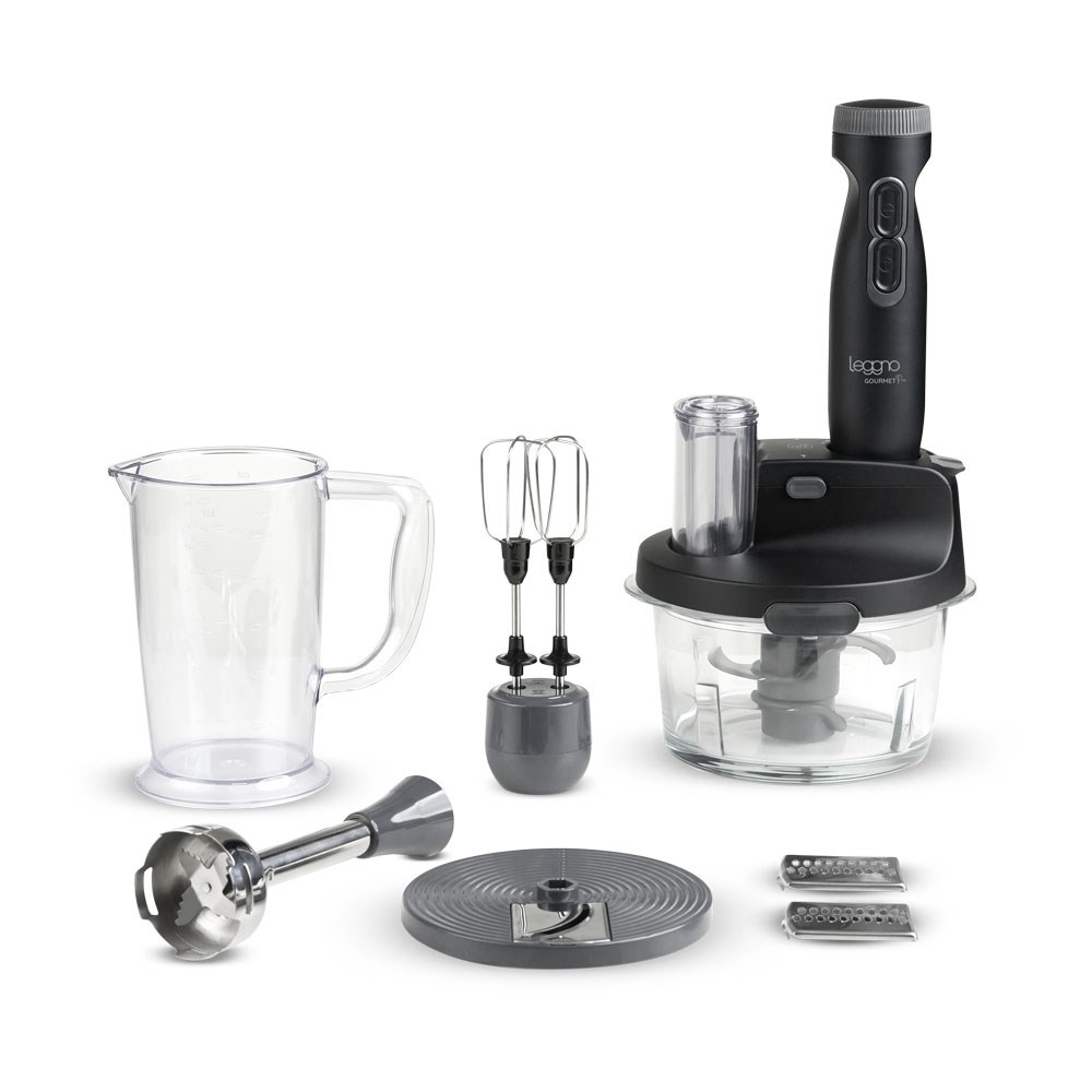 Leggno Gourmet Pro Cam Hazneli Blender Seti SiyahLeggno