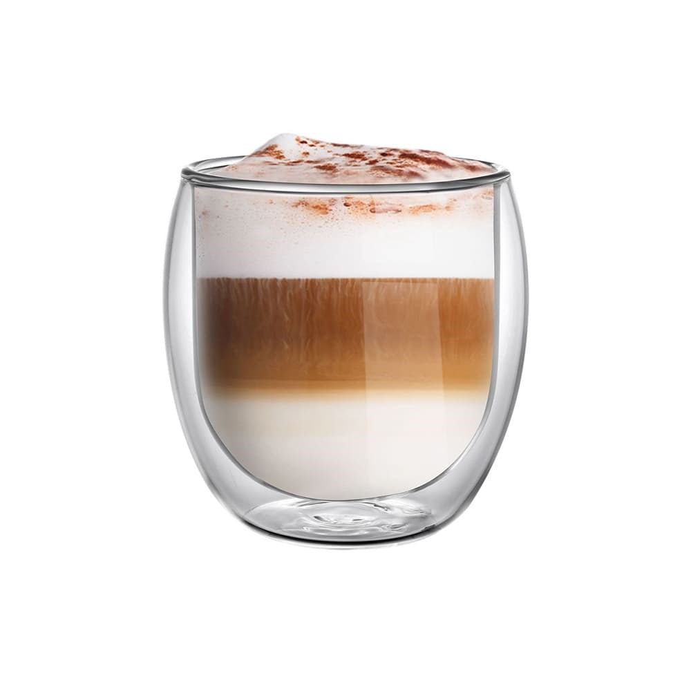 Leggno Vetro Çift Cidarlı Latte Bardağı 2'li 400 mlLeggno