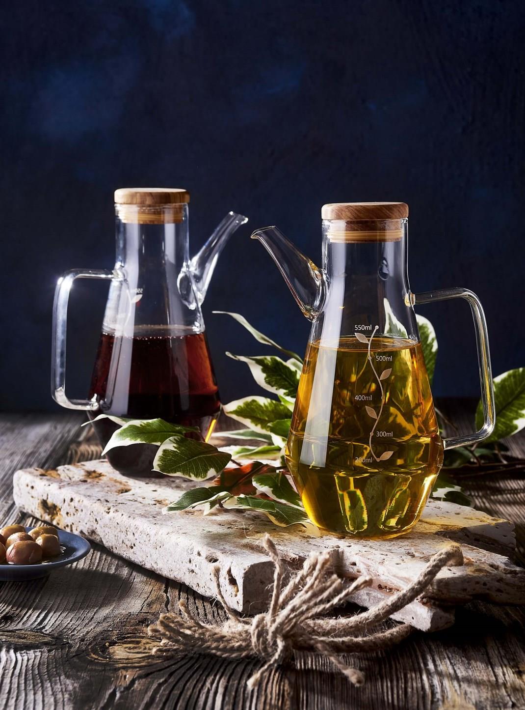 Leggno Vtr779Ovd55 Vetro Yağlık&Sirkelik 550Ml Zeytin KapakLeggno