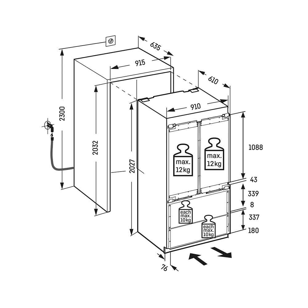 Liebherr ECBNe 8872 Premium Plus BioFresh NoFrost NoFrost Alttan Donduruculu Buzdolabı InoxLiebherr