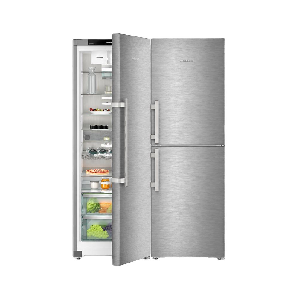 Liebherr Side-by-Side BioFresh NoFrost Buzdolabı ve EasyFresh Alttan Donduruculu Buzdolabı InoxLiebherr