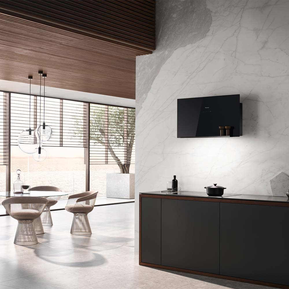 Miele DA 9092 W Screen Duvar Davlumbazı 880 mm Obsidian SiyahıMiele