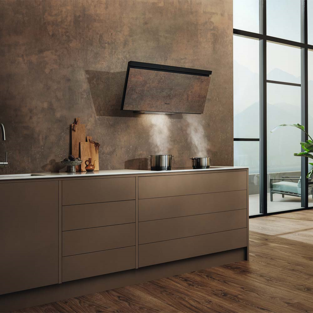 Miele DAH 4970 Sienna Duvar Davlumbazı 898 mm Patina BronzMiele