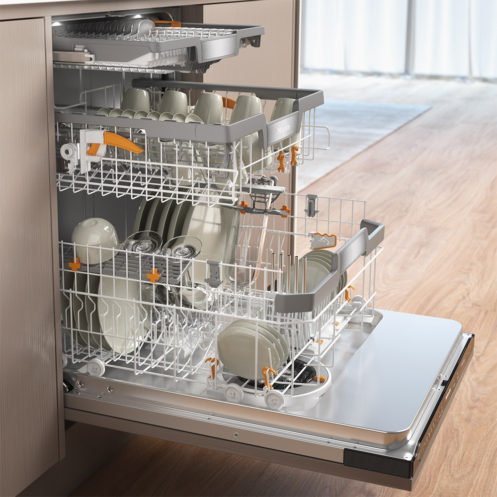 Miele G 7185 SCVi XXL AutoDos Tam Ankastre Bulaşık Makinesi B Enerji Sınıfı ÇelikMiele