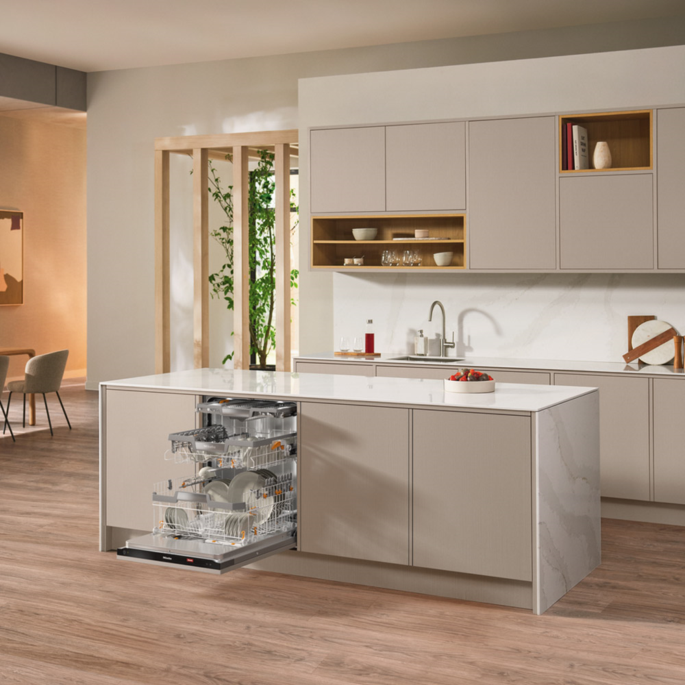 Miele G 7985 SCVi XXL AutoDos K20 Tam Ankastre Bulaşık Makinesi A Enerji Sınıfı Obsidian SiyahıMiele