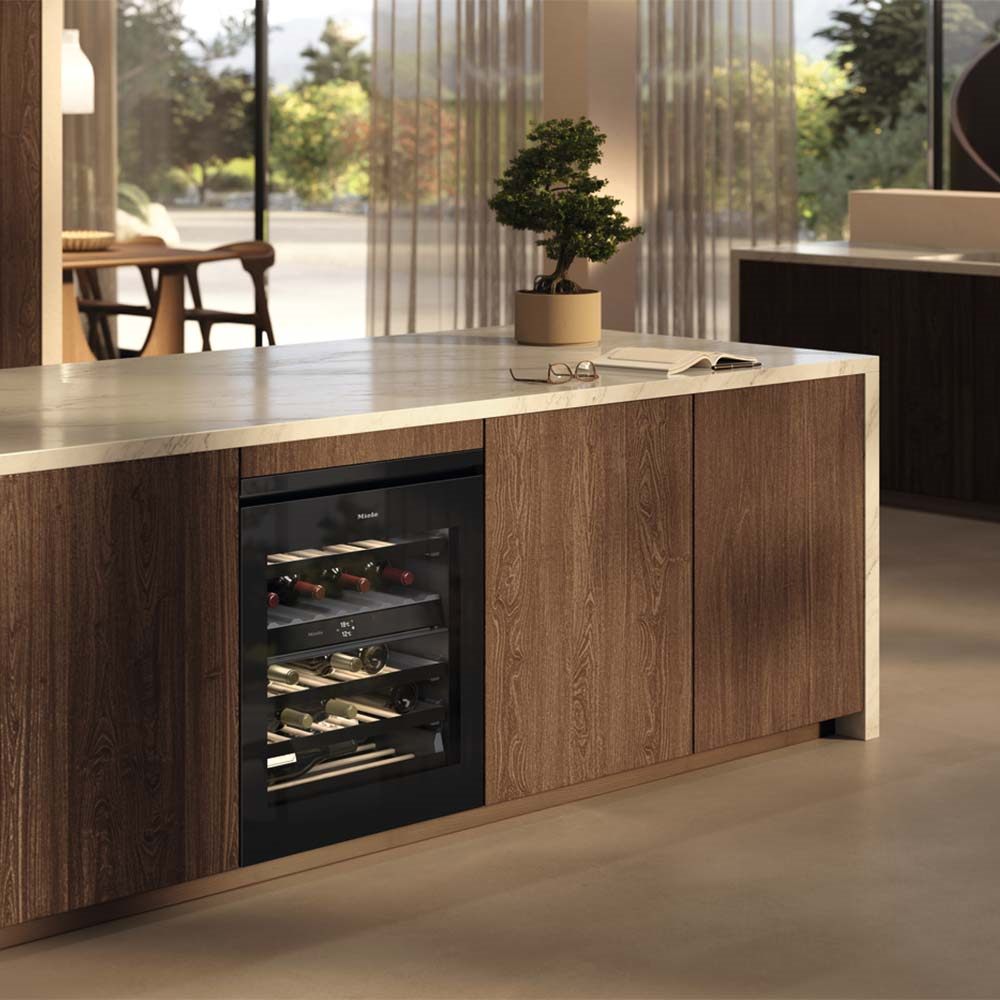 Miele KWTUS 7074 F Tezgah Altı Şarap Dolabı Obsidian SiyahıMiele