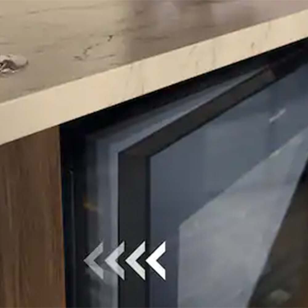 Miele KWTUS 7096 E Tezgah Altı Şarap Dolabı Push2Open Obsidian SiyahıMiele