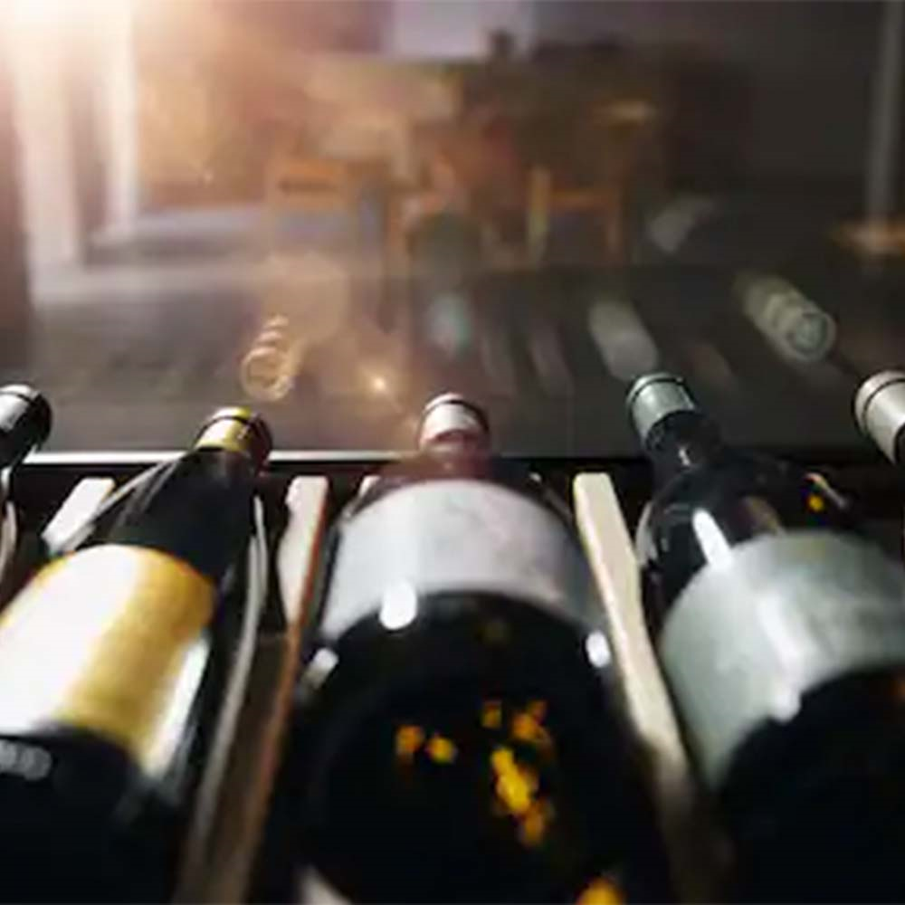 Miele KWTUS 7096 E Tezgah Altı Şarap Dolabı Push2Open Obsidian SiyahıMiele