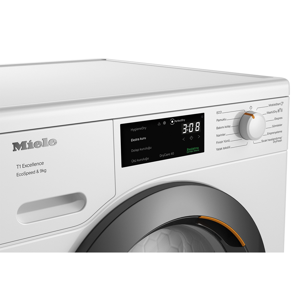 Miele TED645WP Kurutma Makinesi 9 kg A+++ DryCare 40, EcoSpeed Lotus BeyazıMiele