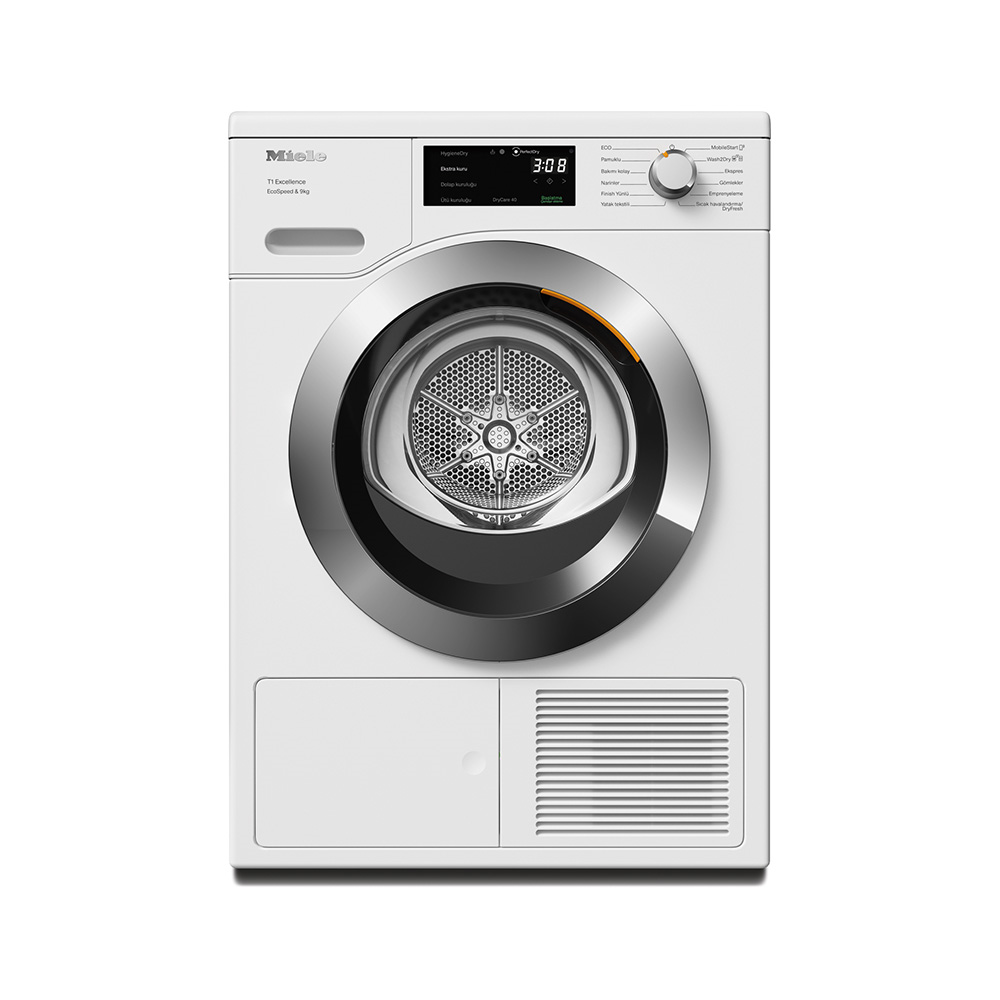 Miele TEH785 WP Kurutma Makinesi 9 kg A+++ DryCare 40, PerfectDry Lotus BeyazıMiele