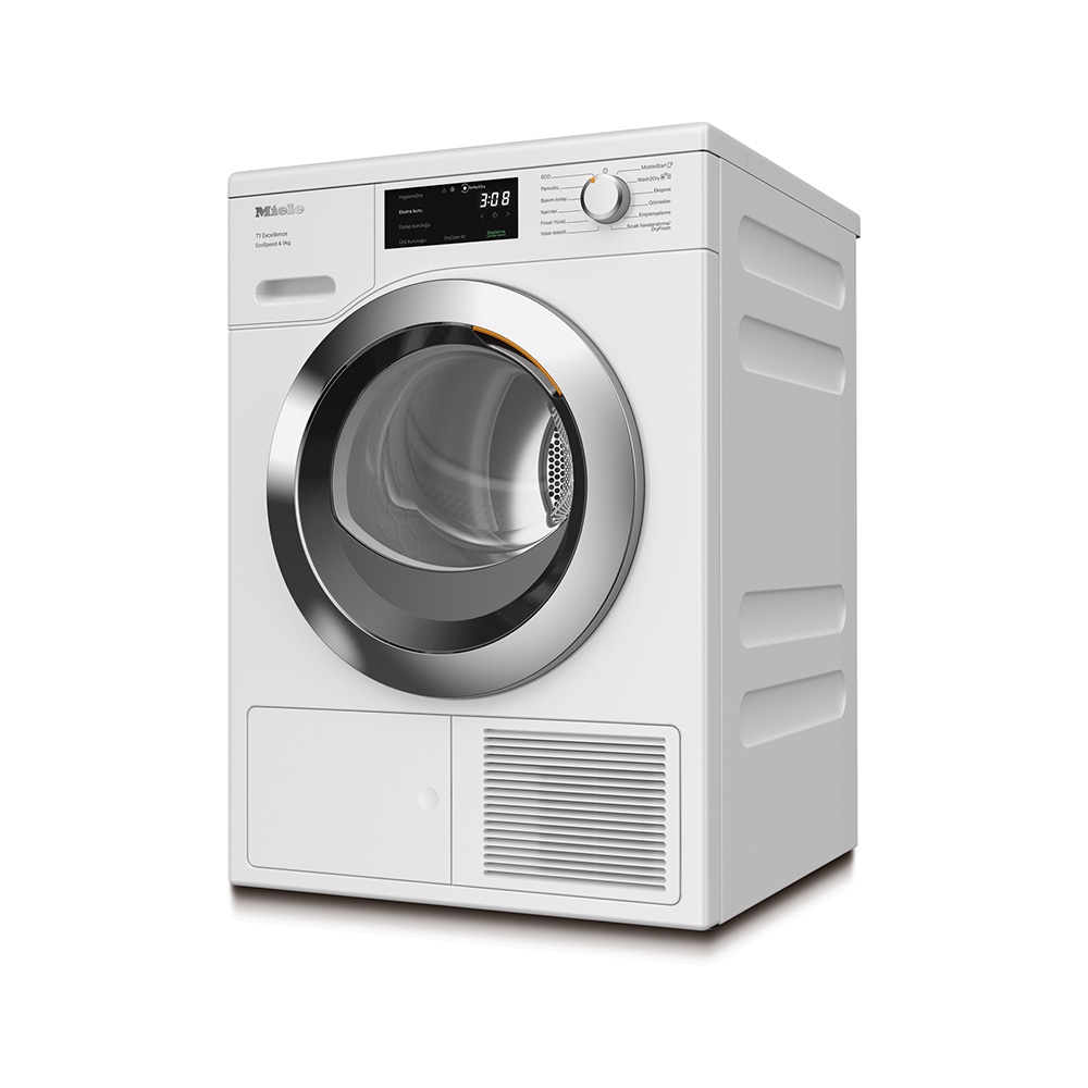 Miele TEH785 WP Kurutma Makinesi 9 kg A+++ DryCare 40, PerfectDry Lotus BeyazıMiele