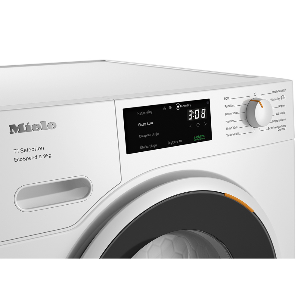 Miele TSH783 WP Kurutma Makinesi 9 kg A+++ DryCare 40, HygieneDry Lotus BeyazıMiele