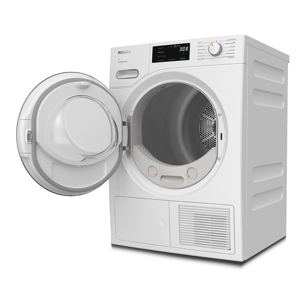 Miele TWH780 WP Kurutma Makinesi 9 kg A+++ DryCare 40, SilenceDrum Lotus BeyazıMiele