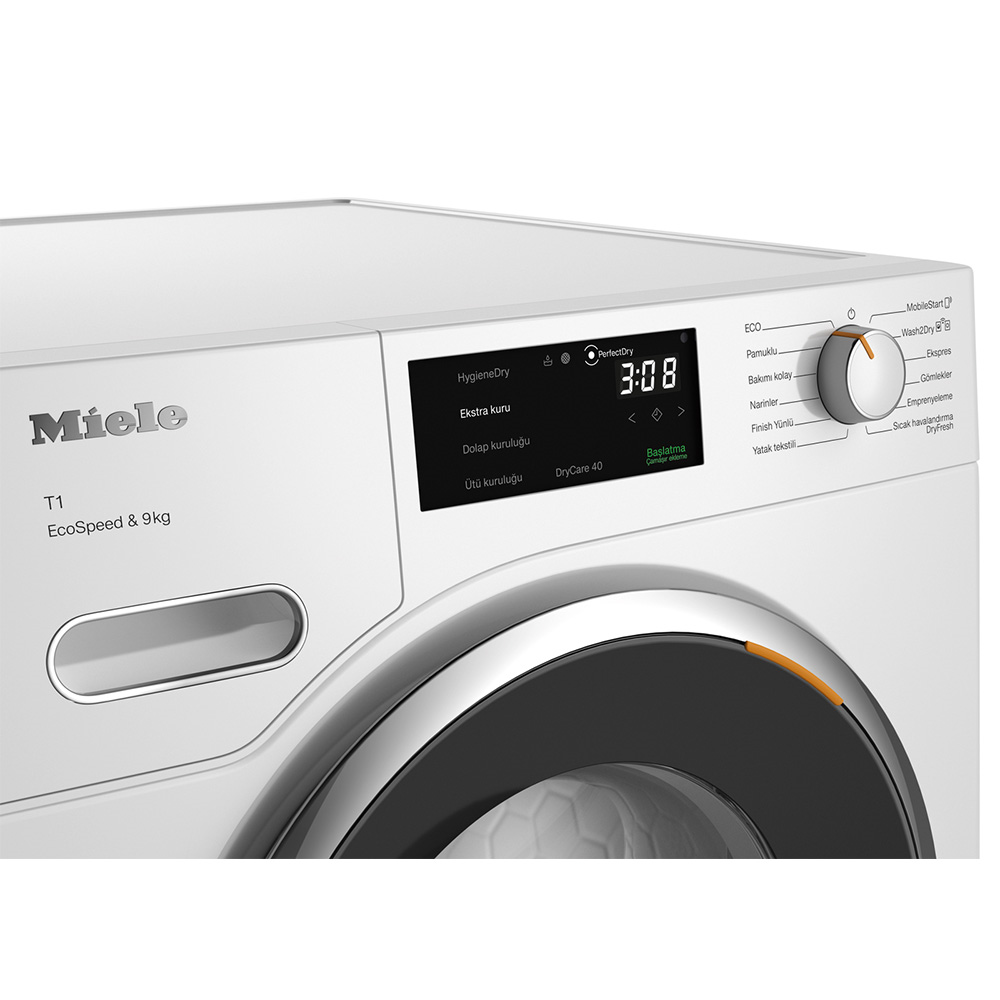 Miele TWH780 WP Kurutma Makinesi 9 kg A+++ DryCare 40, SilenceDrum Lotus BeyazıMiele