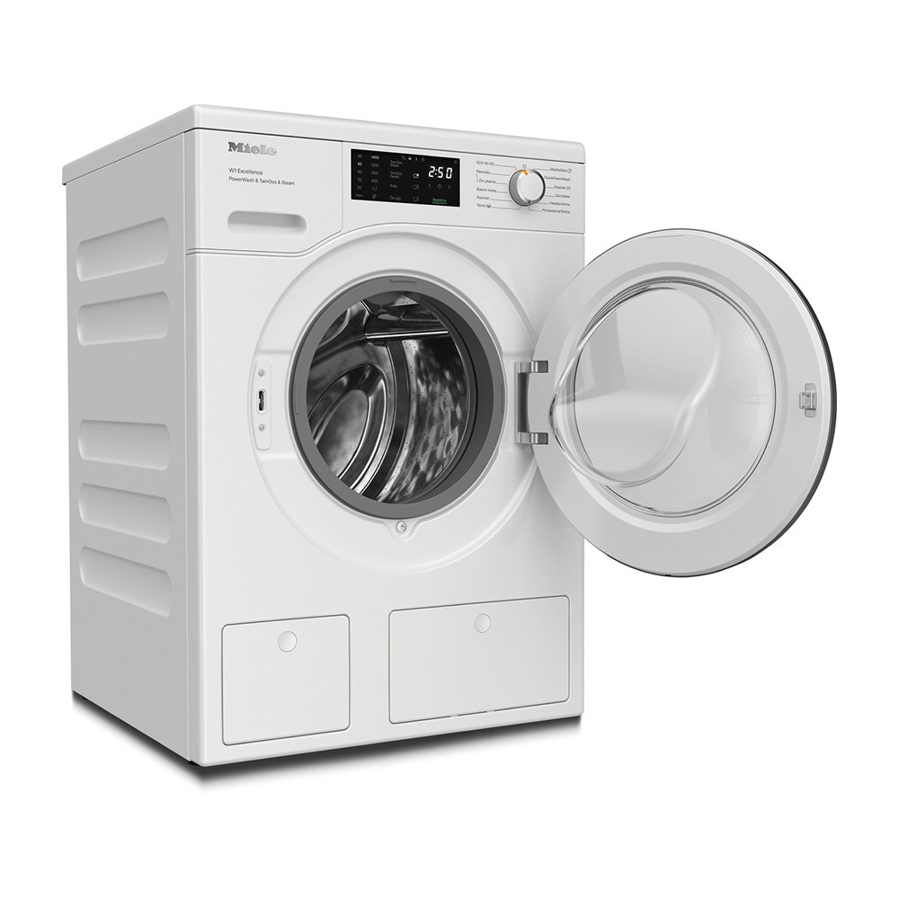 Miele WEG885 WCS Çamaşır Makinesi A Enerji Sınıfı 9 kg Buharlı Ön Ütü Lotus BeyazıMiele