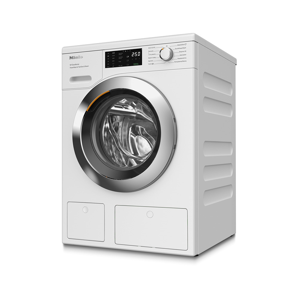 Miele WEG885 WCS Çamaşır Makinesi A Enerji Sınıfı 9 kg Buharlı Ön Ütü Lotus BeyazıMiele