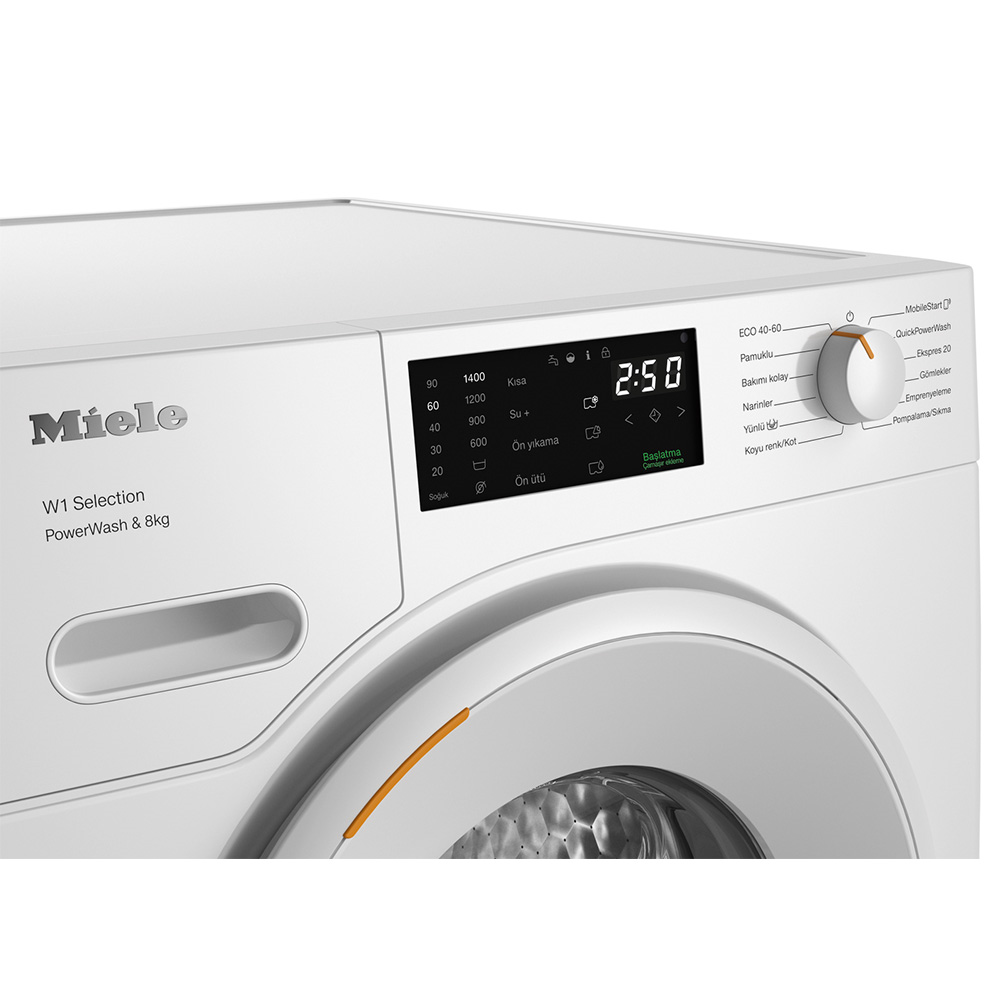 Miele WSB363 WCS Çamaşır Makinesi A Enerji Sınıfı 8 kg Powerwash Lotus BeyazıMiele