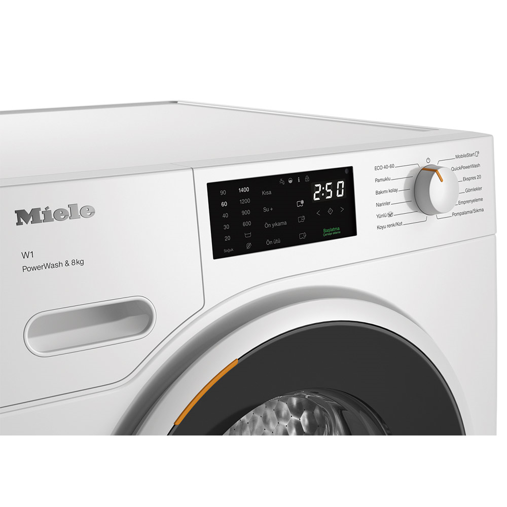 Miele WWB360 WCS Çamaşır Makinesi A Enerji Sınıfı 8 kg Powerwash, PerfectCare Lotus BeyazıMiele