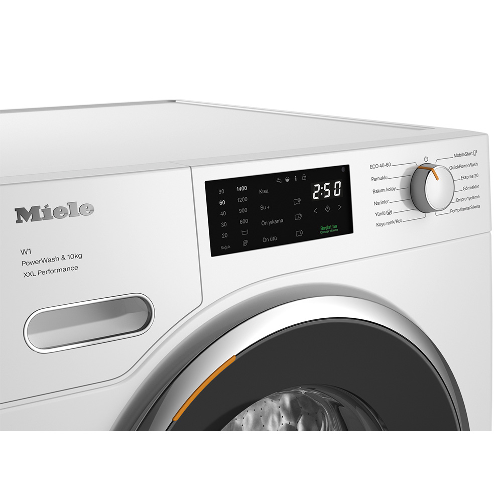 Miele WWK360 WCS Çamaşır Makinesi A Enerji Sınıfı 10 Kg Powerwash Lotus BeyazıMiele