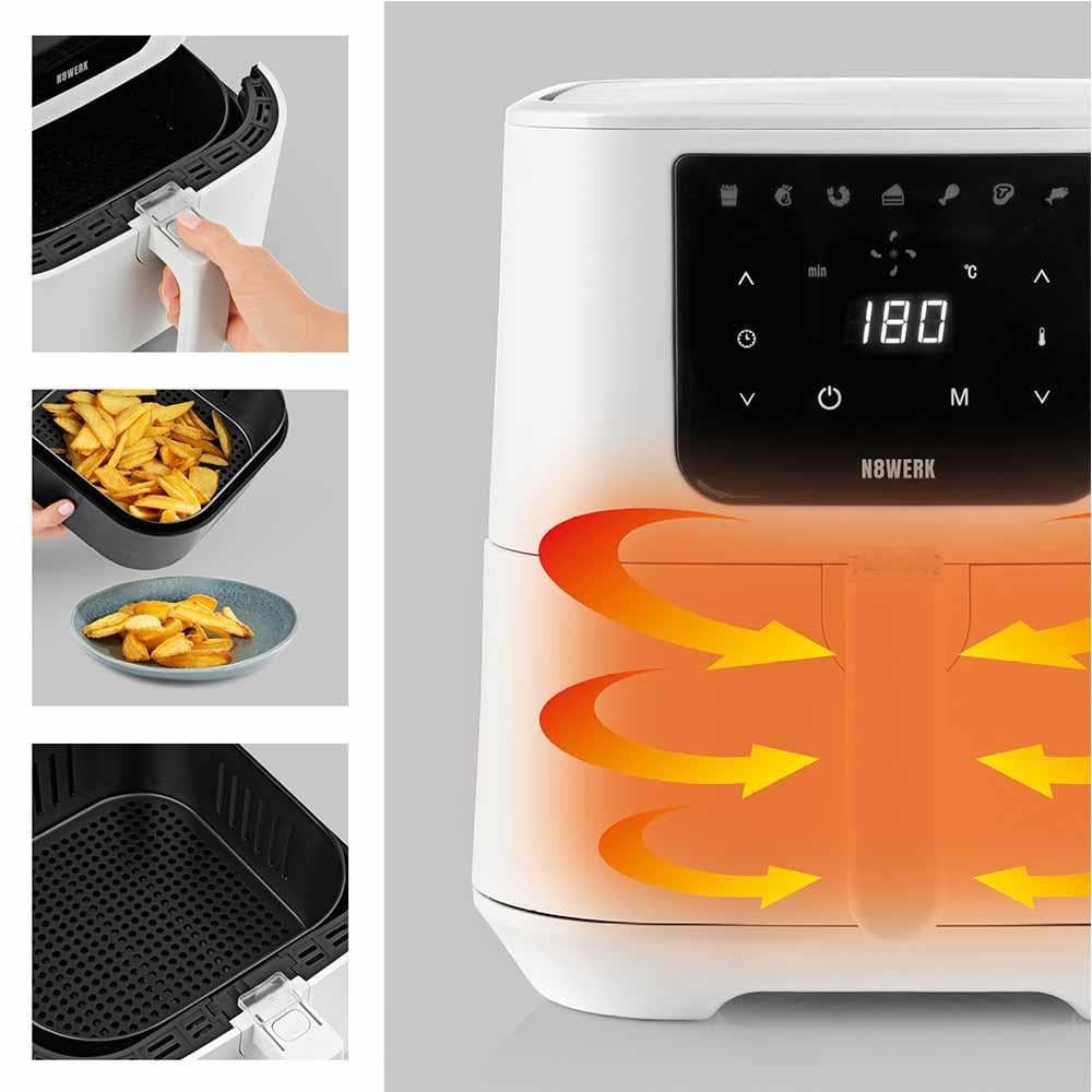 N8WERK Hot Air Fryer 5.5 L BeyazN8WERK