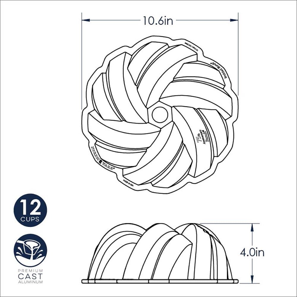 Nordic Ware 75th Anniversary Braided Bundt Pan Kek KalıbıNordic Ware