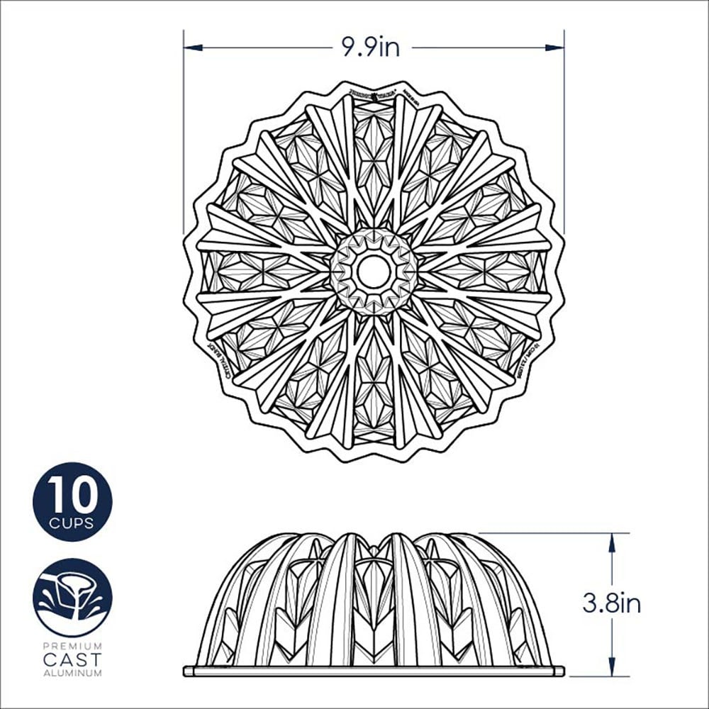 Nordic Ware Cut Crystal Bundt Pan Kek KalıbıNordic Ware
