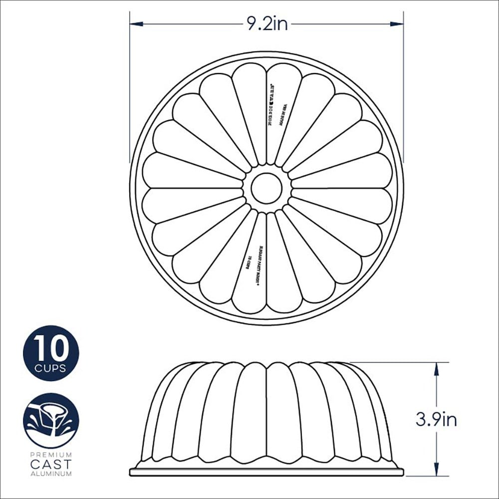 Nordic Ware Elegant Party Bundt Pan Kek KalıbıNordic Ware