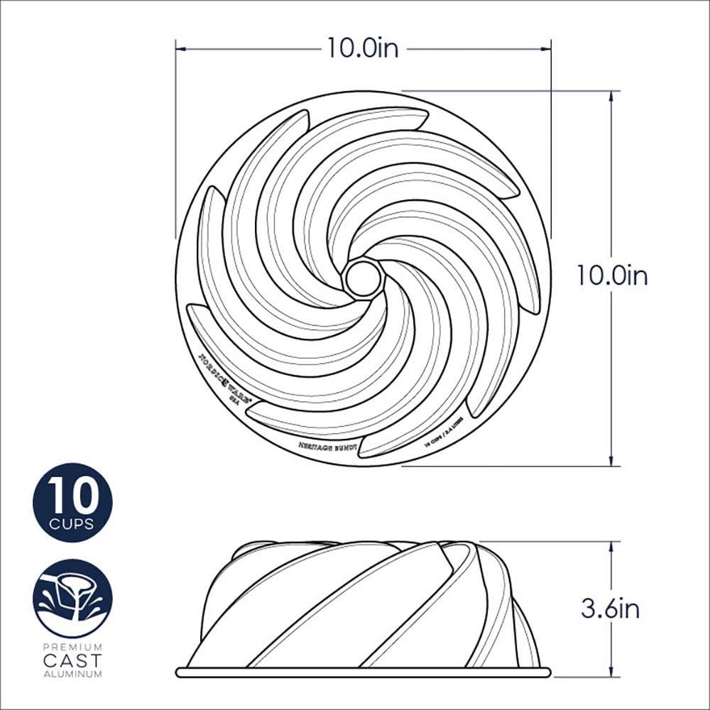 Nordic Ware Heritage Bundt Pan Kek KalıbıNordic Ware