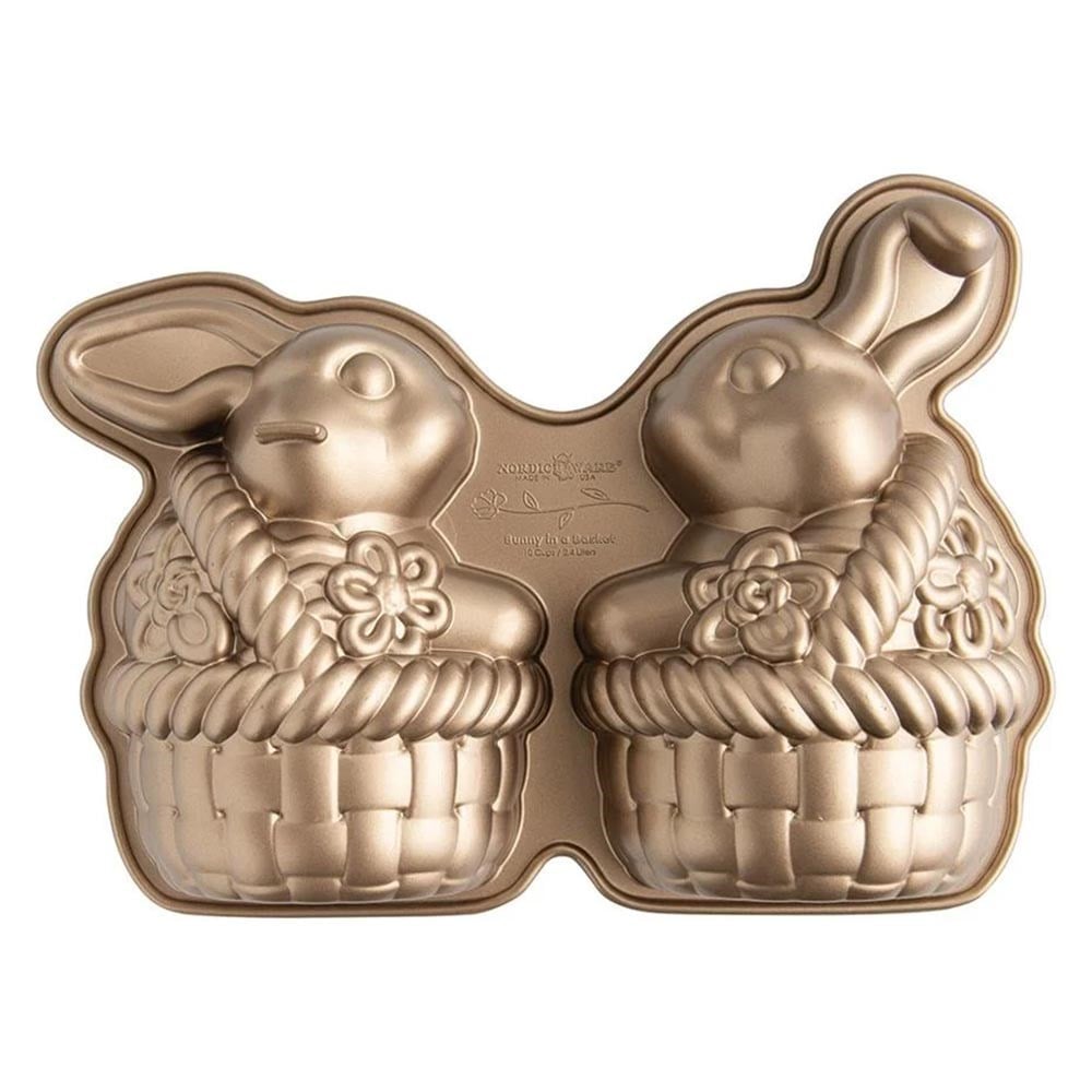 Nordic Ware Sepetteki Tavşan 3D Kek Kalıbı 26 x 36 cmNordic Ware