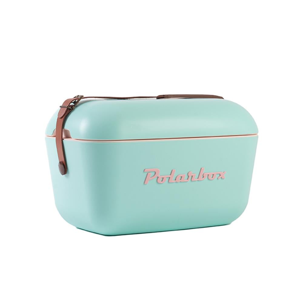 Polarbox Classic Deri Kayışlı Soğuk ve Sıcak Termos Çanta 12 L Su Yeşili & PembePolarbox