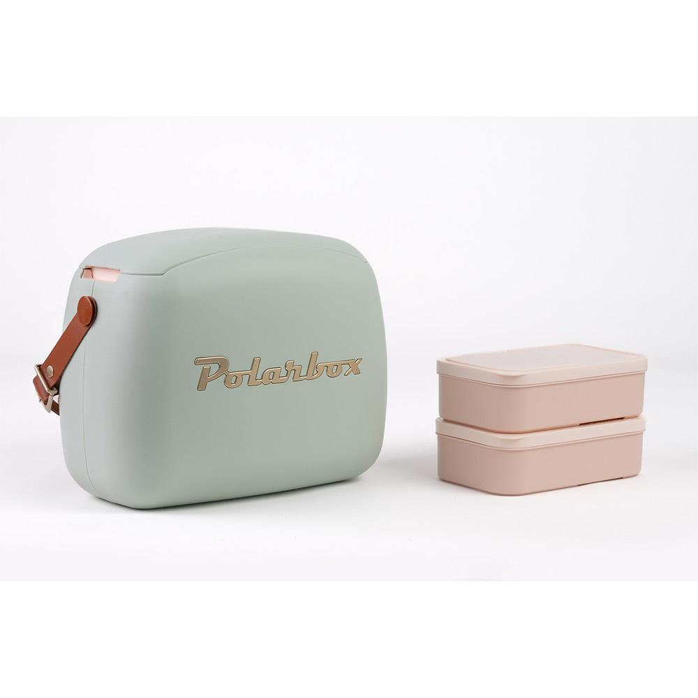 Polarbox Gold Deri Kayışlı Soğuk ve Sıcak Termos Çanta 6 L YeşilPolarbox