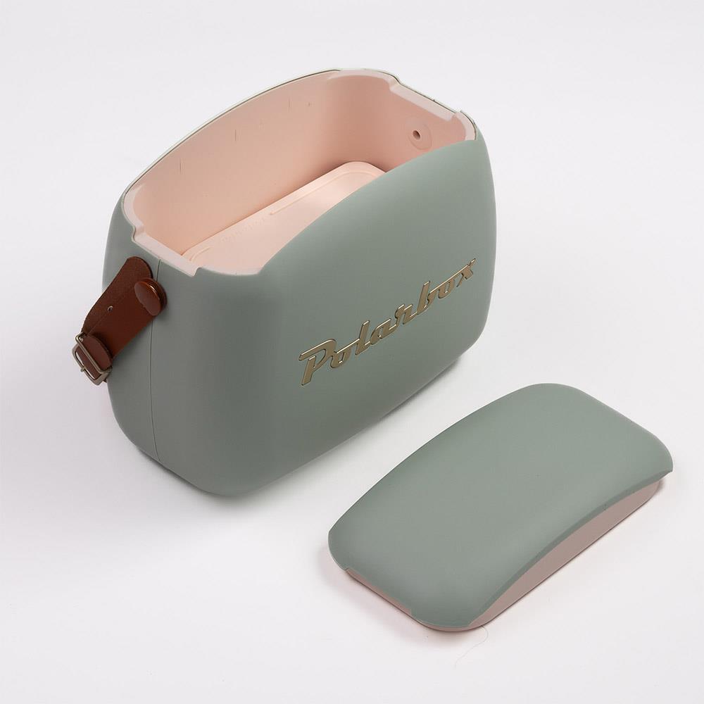 Polarbox Gold Deri Kayışlı Soğuk ve Sıcak Termos Çanta 6 L YeşilPolarbox