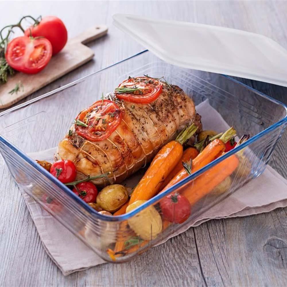 Pyrex 241P000/7046 Dikdörtgen Kapaklı Derin Saklama Kabı 800 mlPyrex