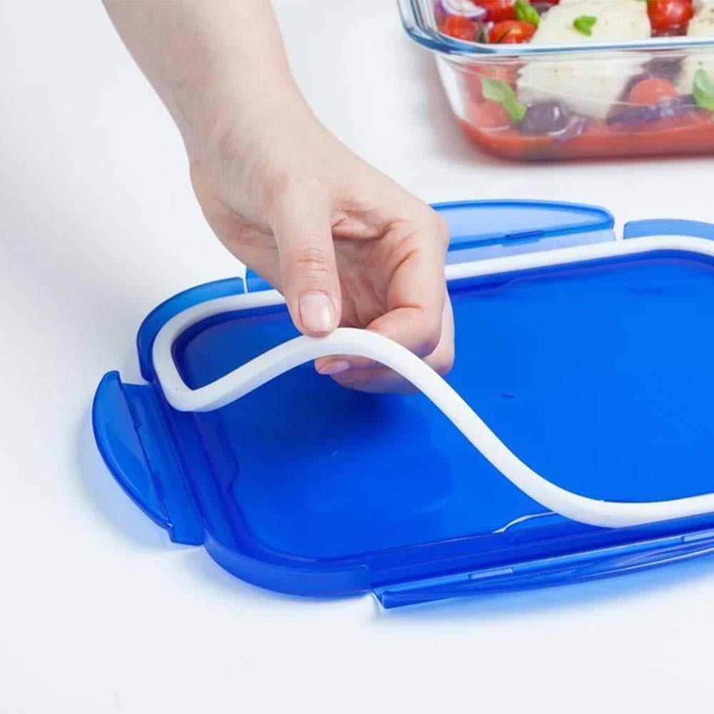 Pyrex Dikdörtgen Kapaklı Saklama Kabı Mavi 1.7 LPyrex