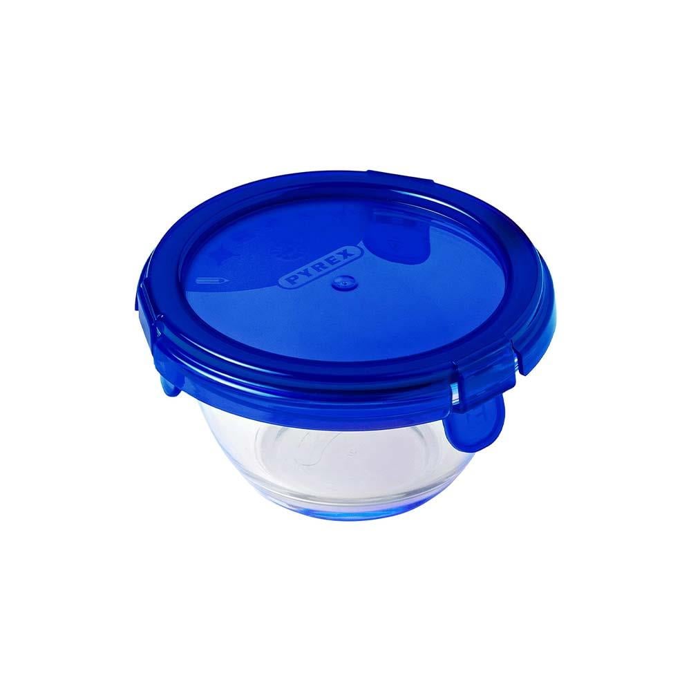 Pyrex Saklama Kabı Yuvarlak 200 ml MaviPyrex